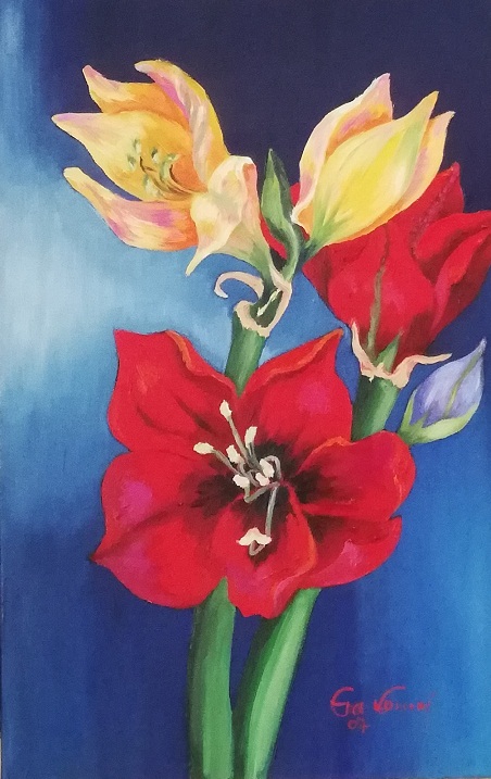 E.Langraf Tulipany 60x40