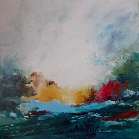 M.Szczepanik 136 chmurny pejzaż 90x90