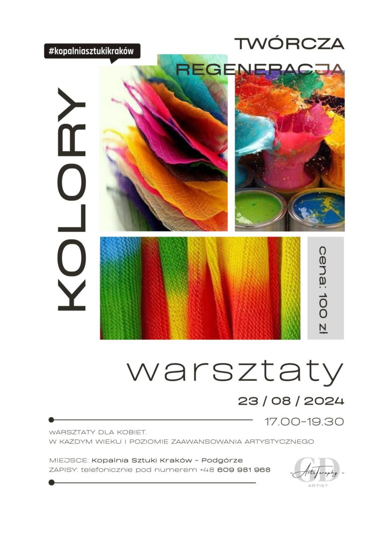 plakat warsztat kolory