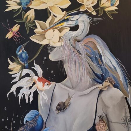 M.Nalepa Między rzeką a niebem 90x120
