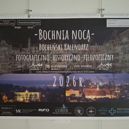 Kalendarz Bochnia nocą duży