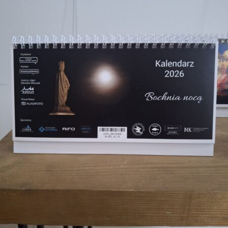 Kalendarz Bochnia nocą biurkowy