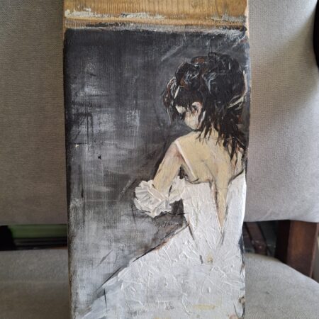 U.Wilczyńska, Baletnica na desce, 13x28, 300